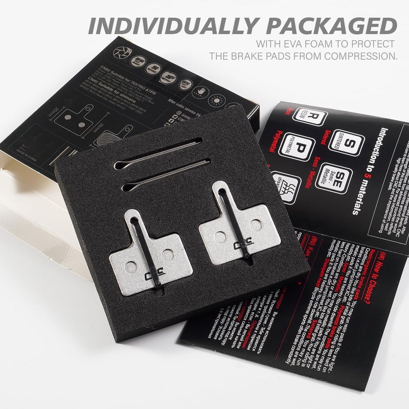EASTERN POWER 2 Pairs Bicycle Disc Brake Pads for Shimano B01S Deore M315 M355 M365 M375 M395 M446 M447 M486 M485 M495 M515 M525 M575 T615 T675 Tektro TRP - Image 2